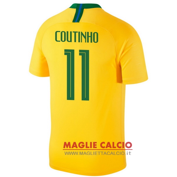 maglietta brasile 2018 coutinho 11 prima